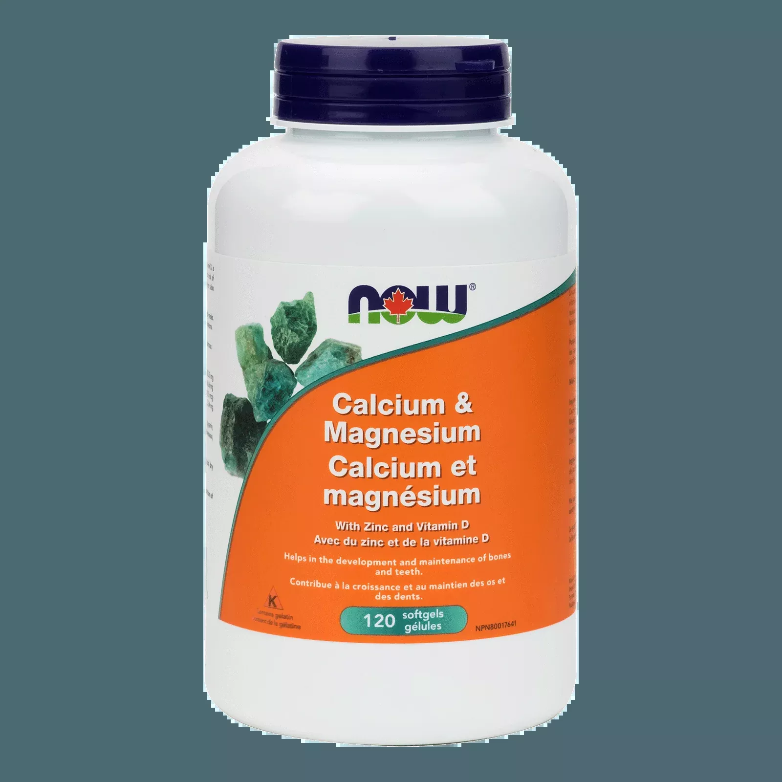 NOW Cal-Mag + D Softgels 120 Softgels